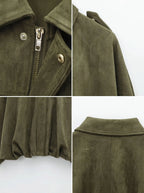Suede Bomber Jacket