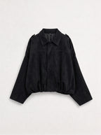 Suede Bomber Jacket