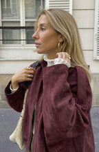 Suede Bomber Jacket