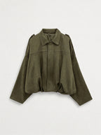 Suede Bomber Jacket