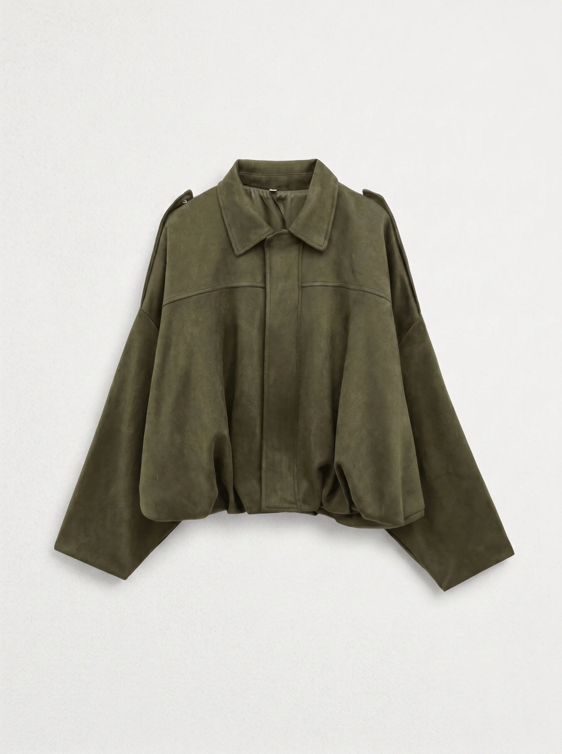 Suede Bomber Jacket