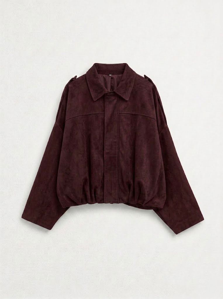 Suede Bomber Jacket