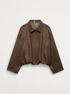 Suede Bomber Jacket