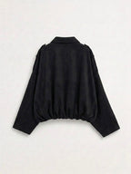 Suede Bomber Jacket