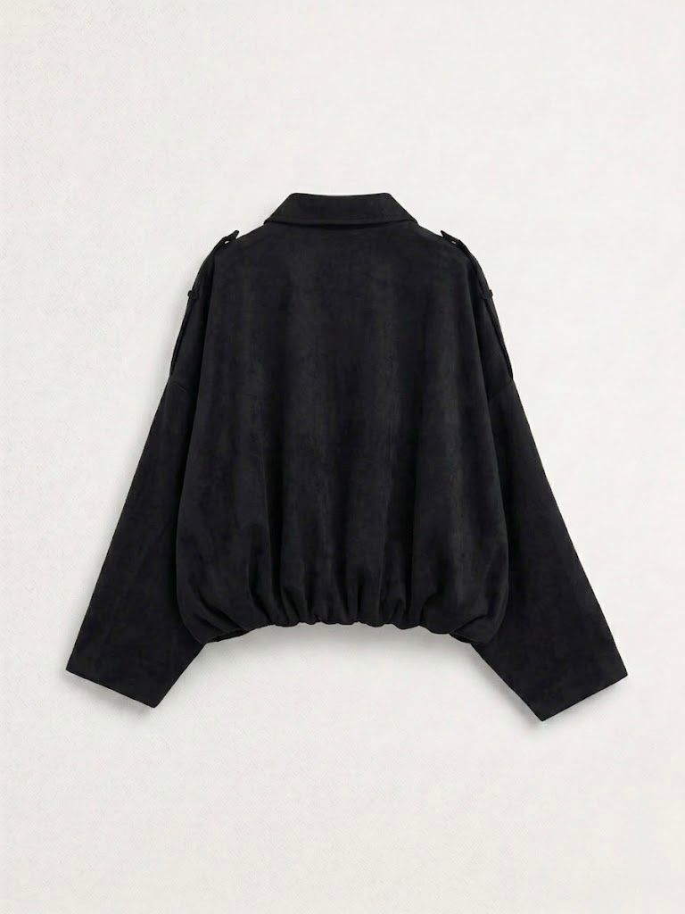 Suede Bomber Jacket