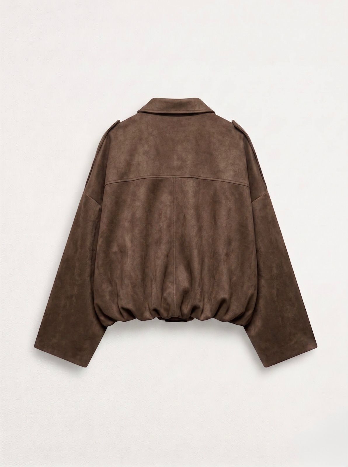 Suede Bomber Jacket